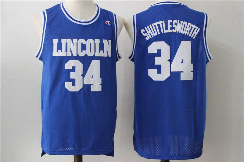 Lincoln He Got Game #34 Jesus Shuttlesworth Blue Stitched Basketball Jersey,We sell and wholesale Lincoln He Got Game #34 Jesus Shuttlesworth Blue Stitched Basketball Jersey on line form chian!
